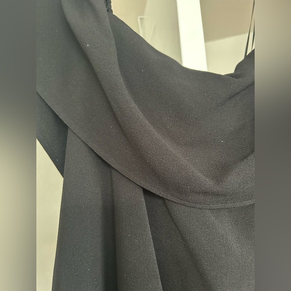 black off the shoulder mini dress with tiny silver sparkles. size M. - Picture 6 of 6